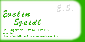 evelin szeidl business card